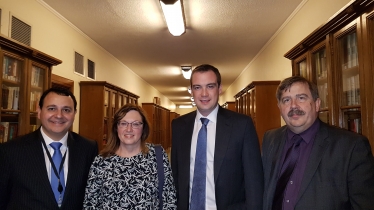 Alberto and Louise meet James Warton MP